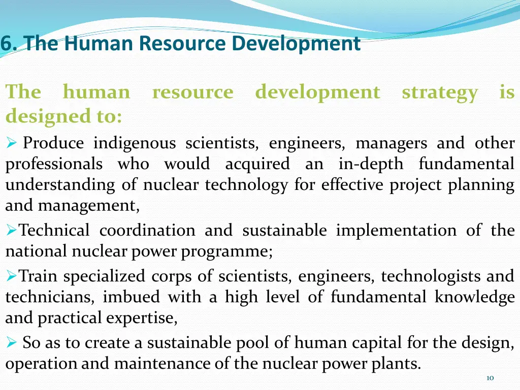 6 the human resource development