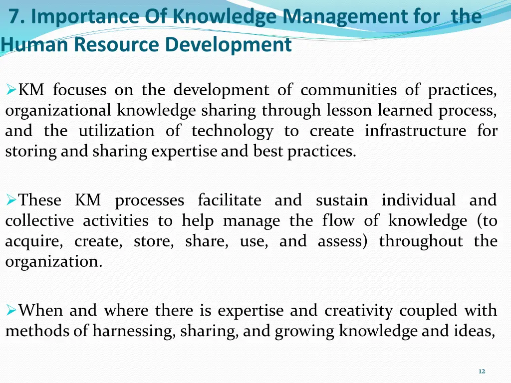 7 importance of knowledge management