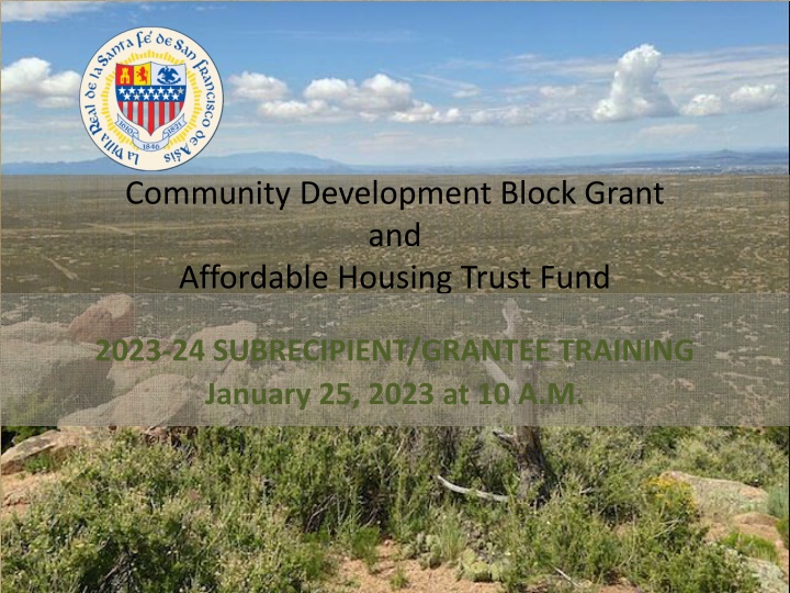 community development block grant and affordable