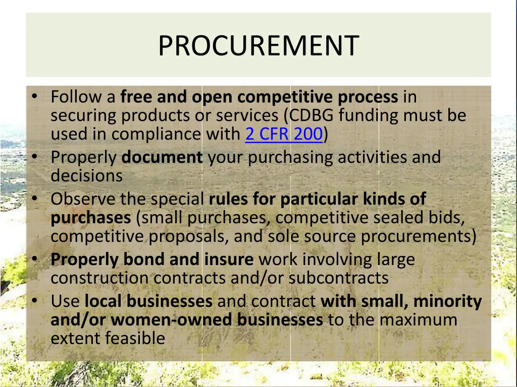 procurement