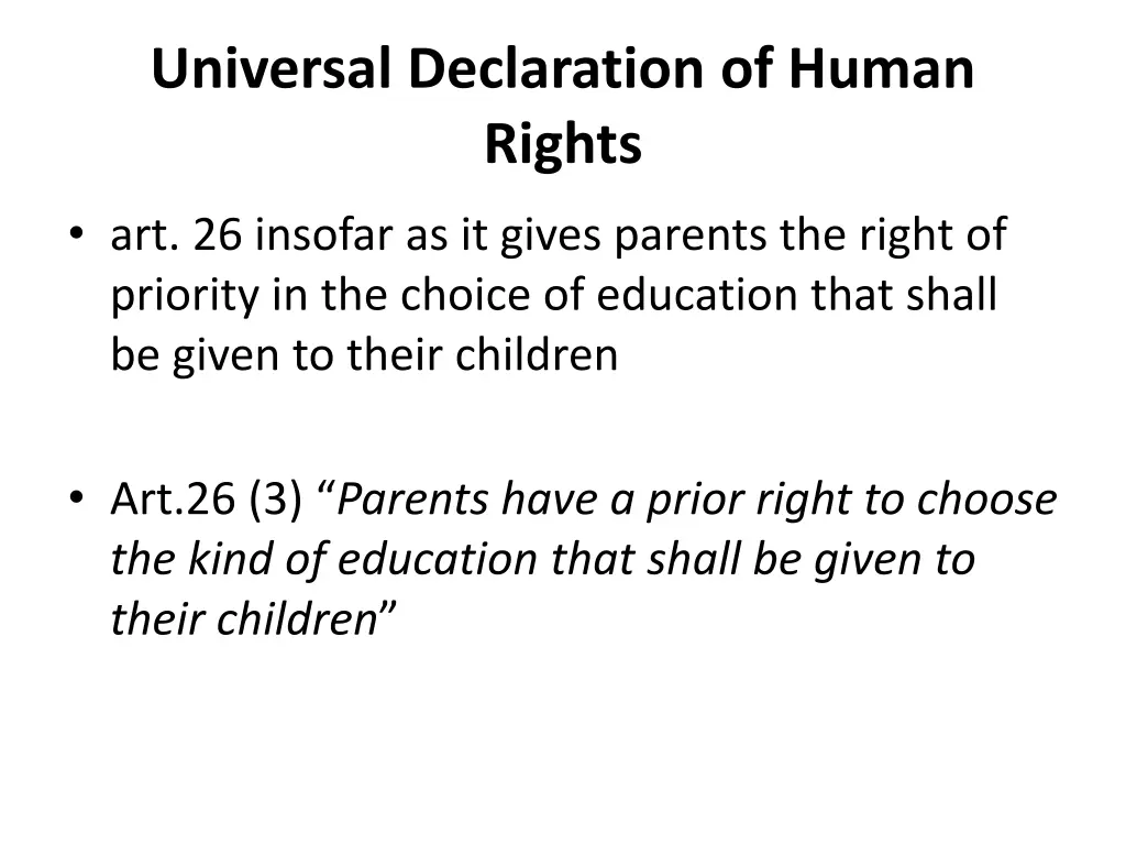 universal declaration of human rights