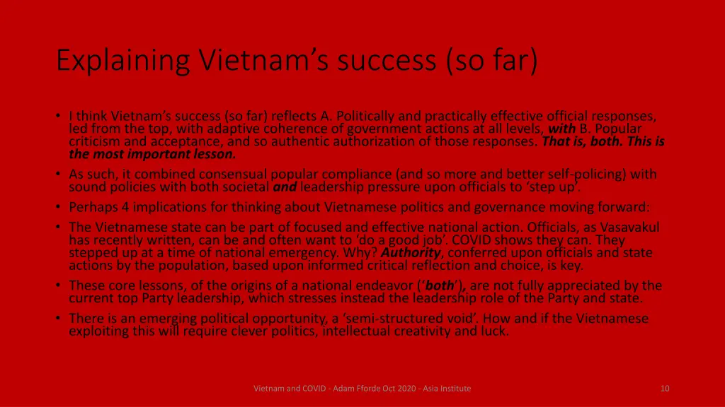 explaining vietnam s success so far