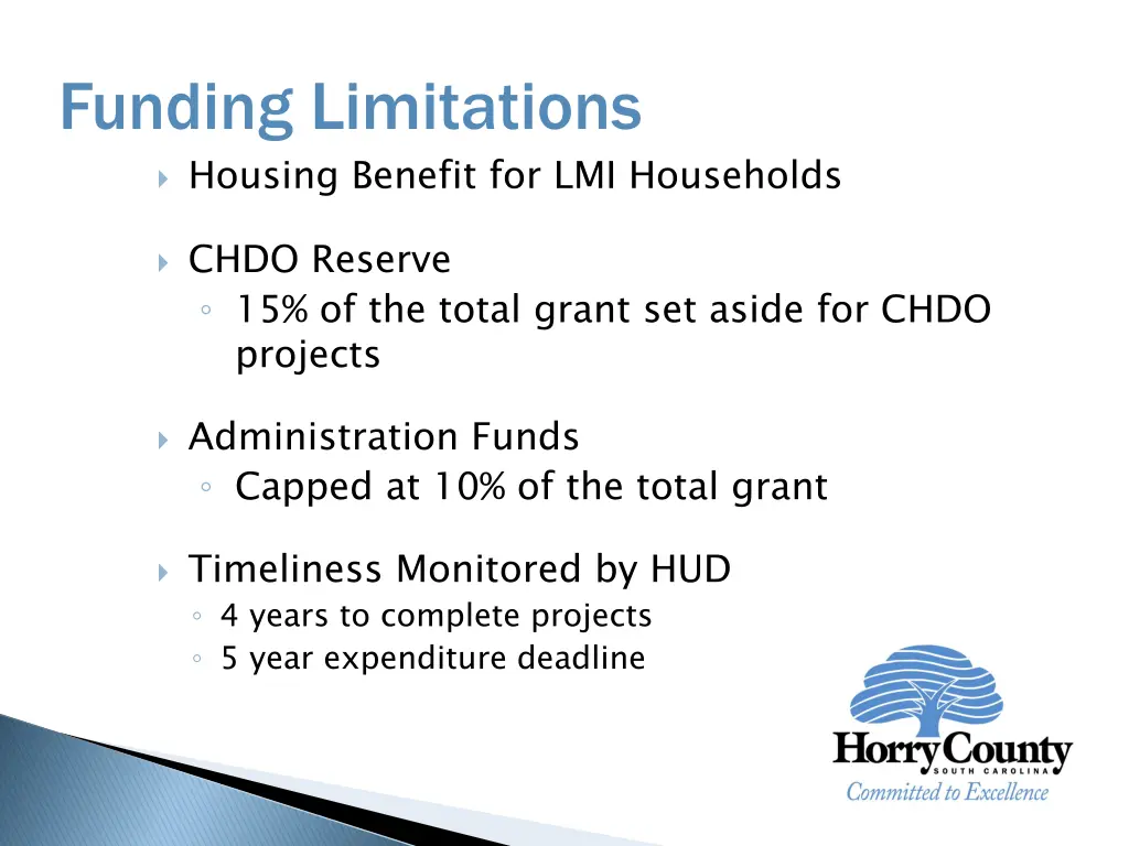 funding limitations