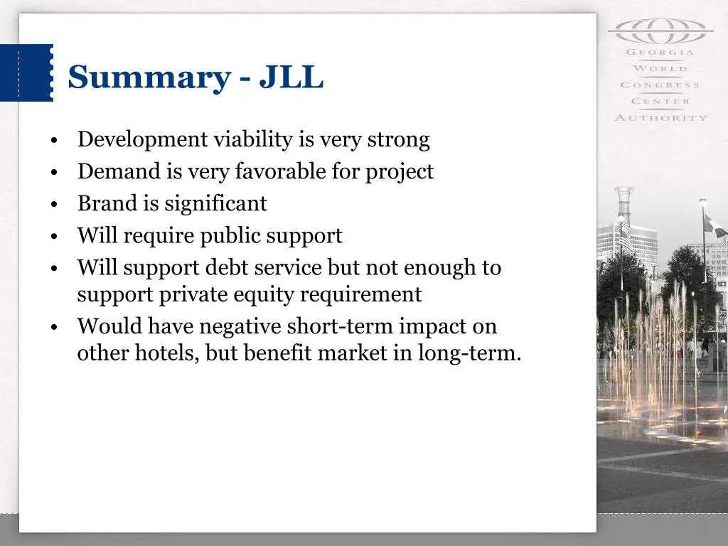 summary jll