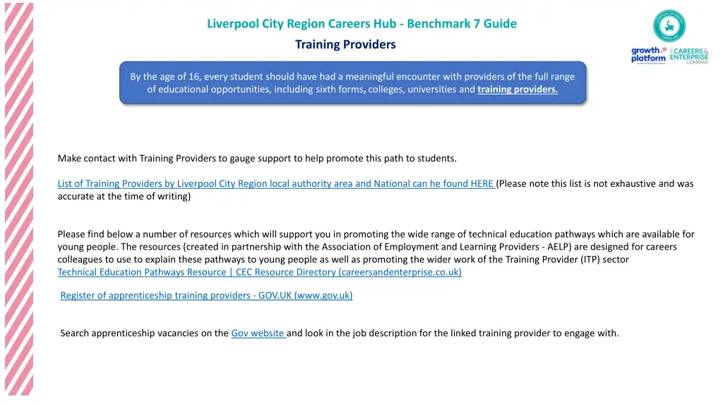 liverpool city region careers hub benchmark 5