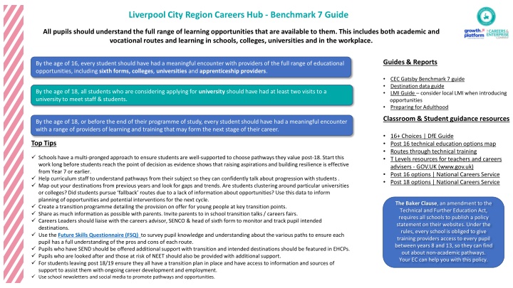 liverpool city region careers hub benchmark