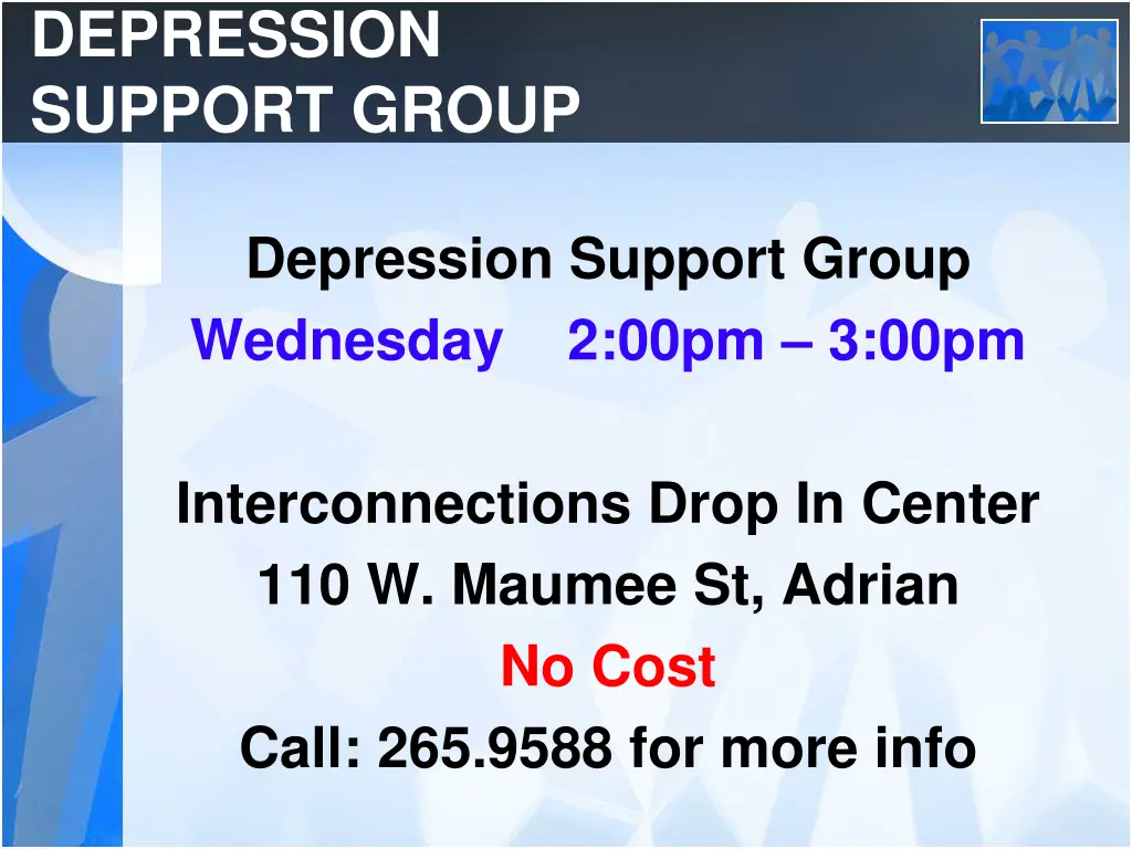 depression support group