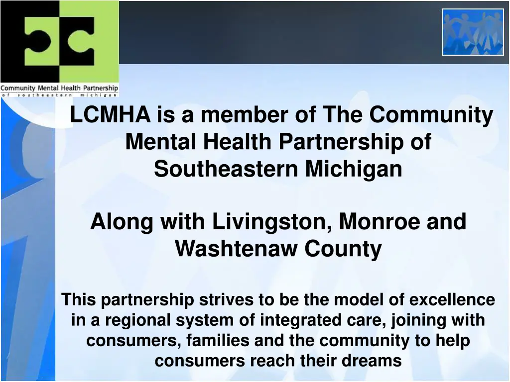 lcmha is a member of the community mental health