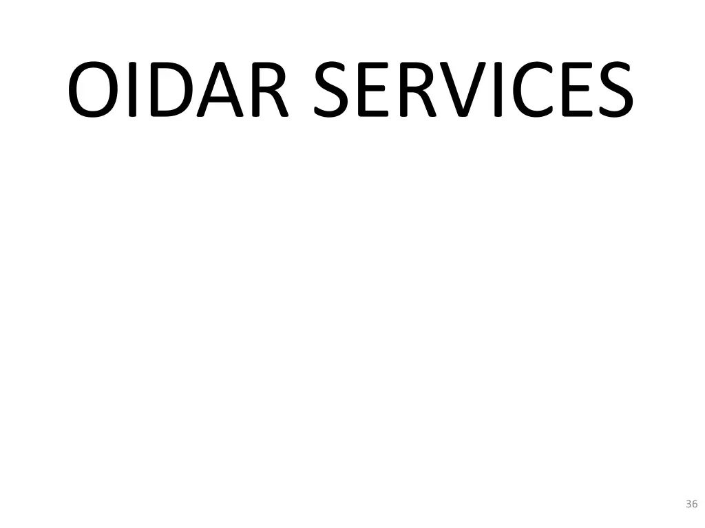 oidar services