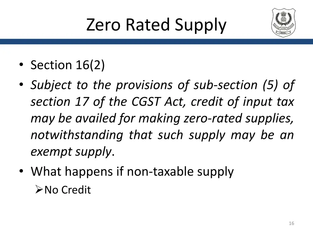 zero rated supply 2