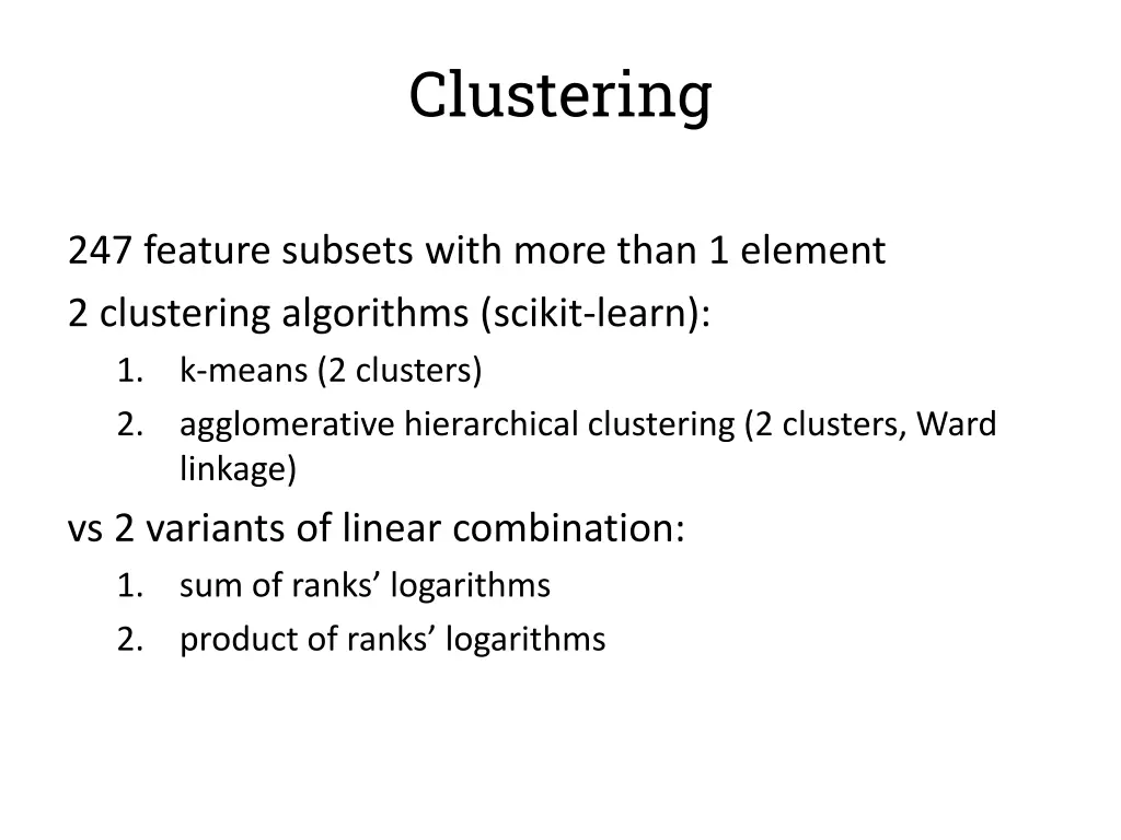 clustering 3