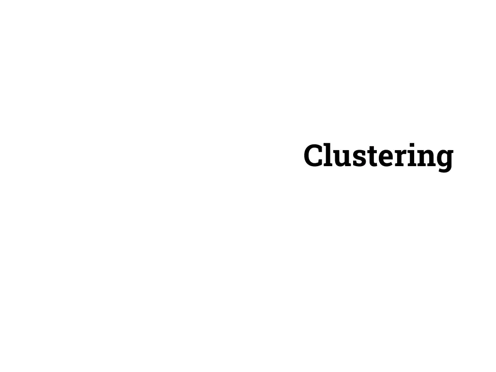 clustering