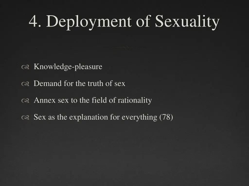 4 deployment of sexuality