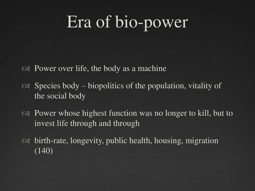 era of bio power