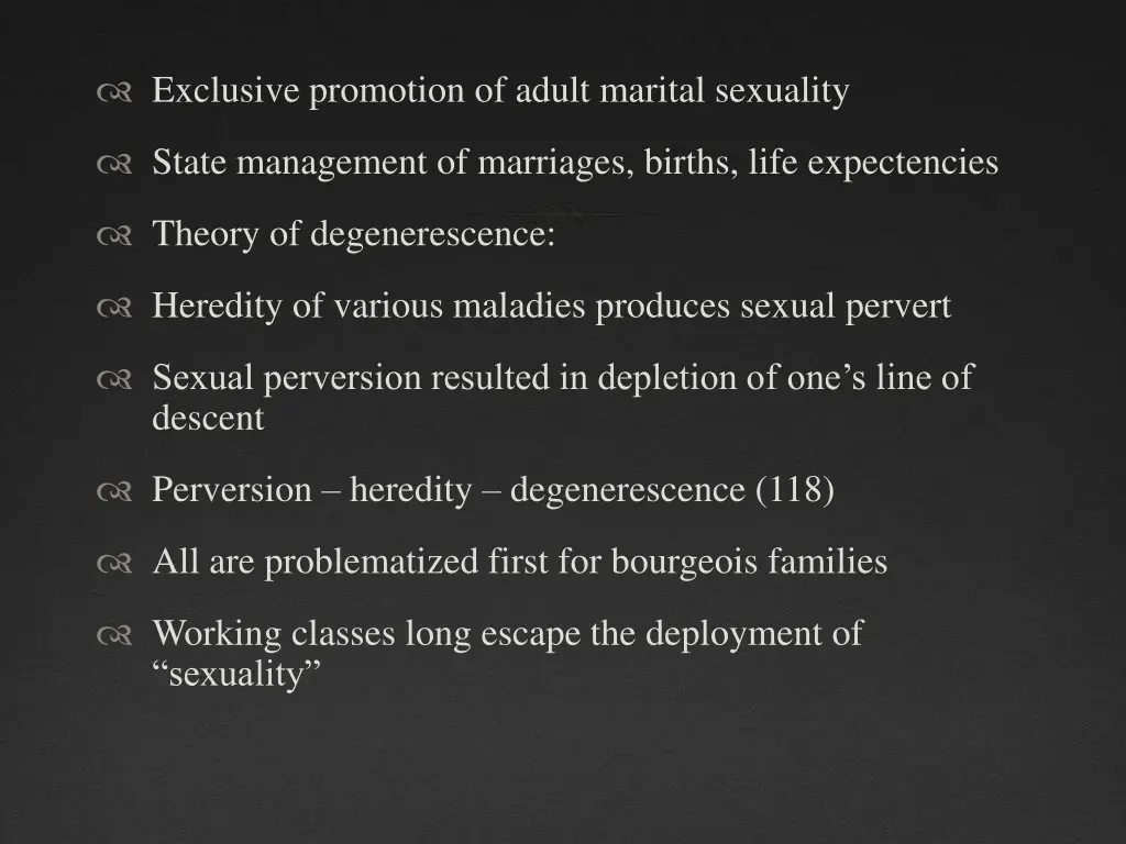 exclusive promotion of adult marital sexuality