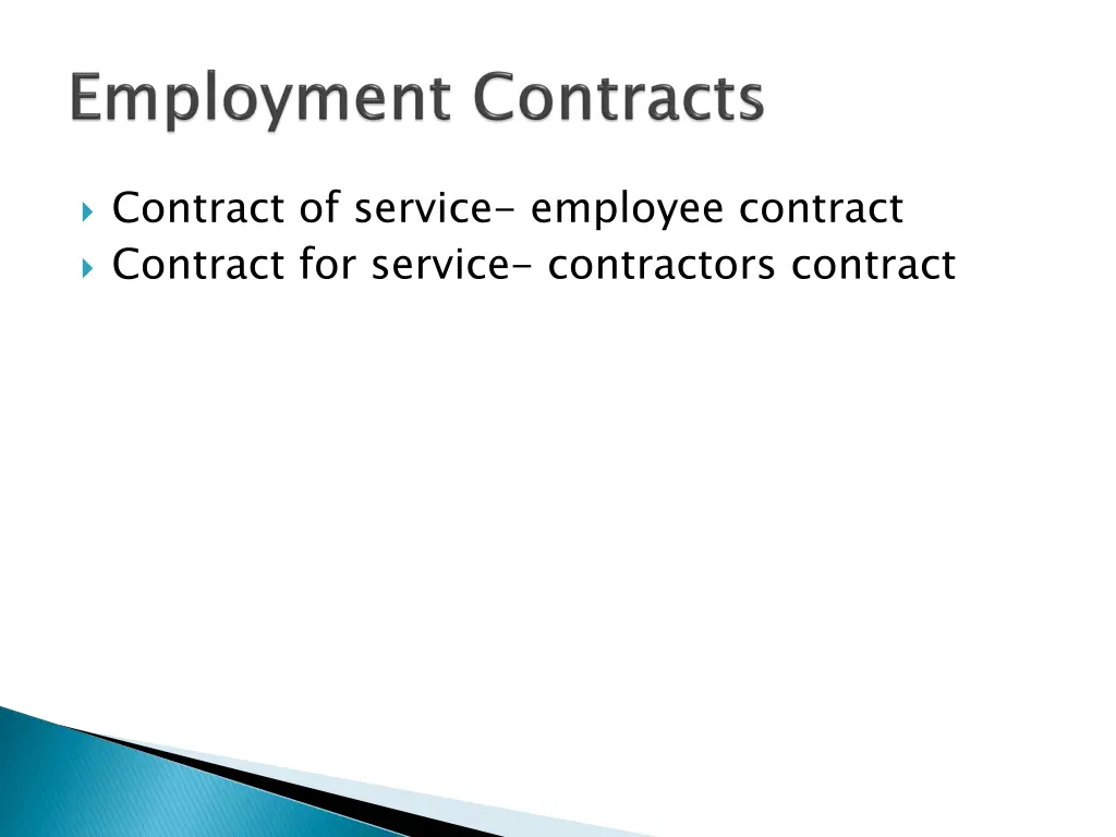 contract of service employee contract contract