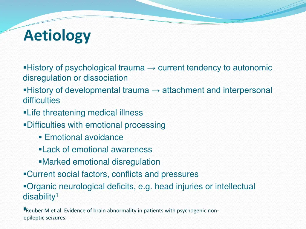 aetiology