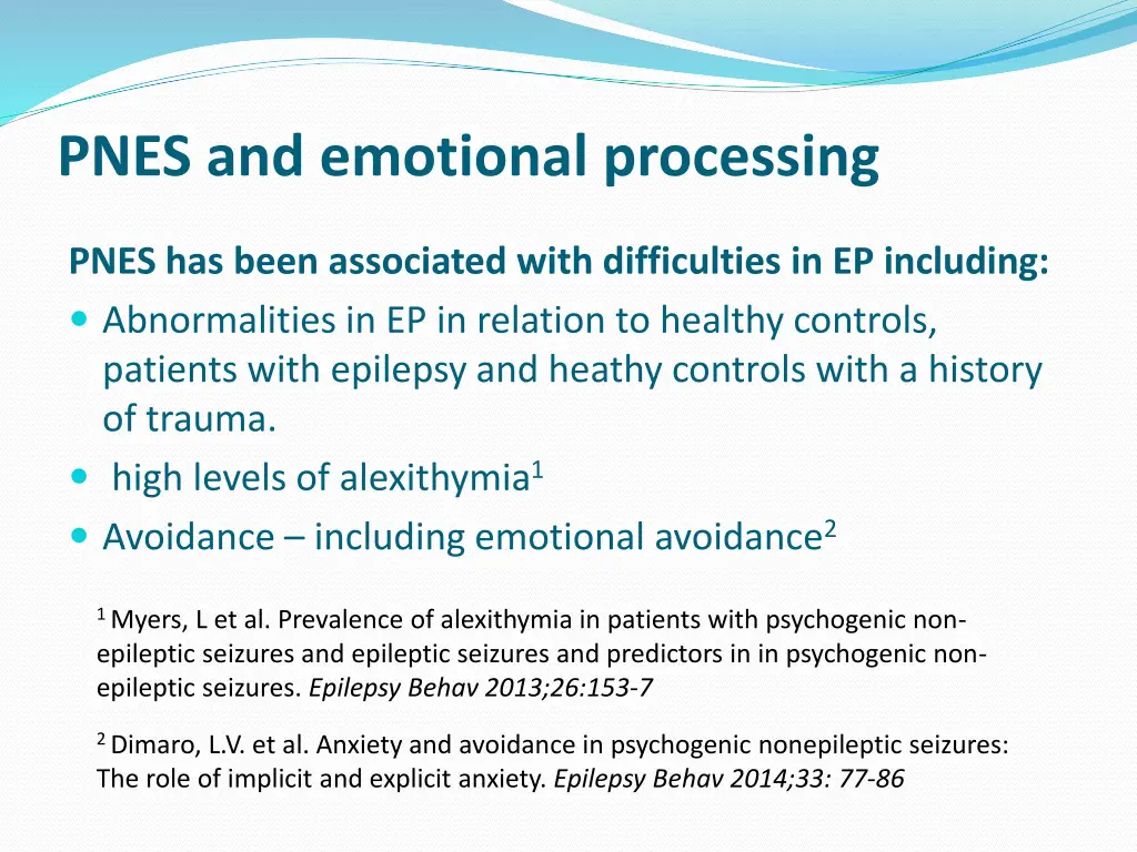 pnes and emotional processing