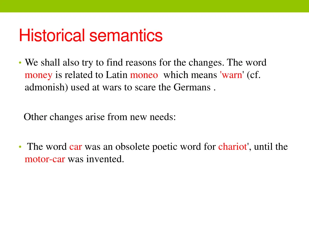 historical semantics 2