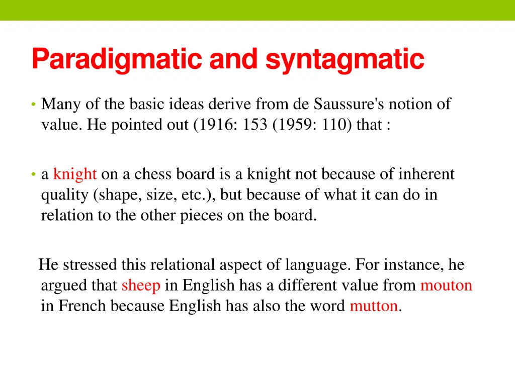 paradigmatic and syntagmatic 1