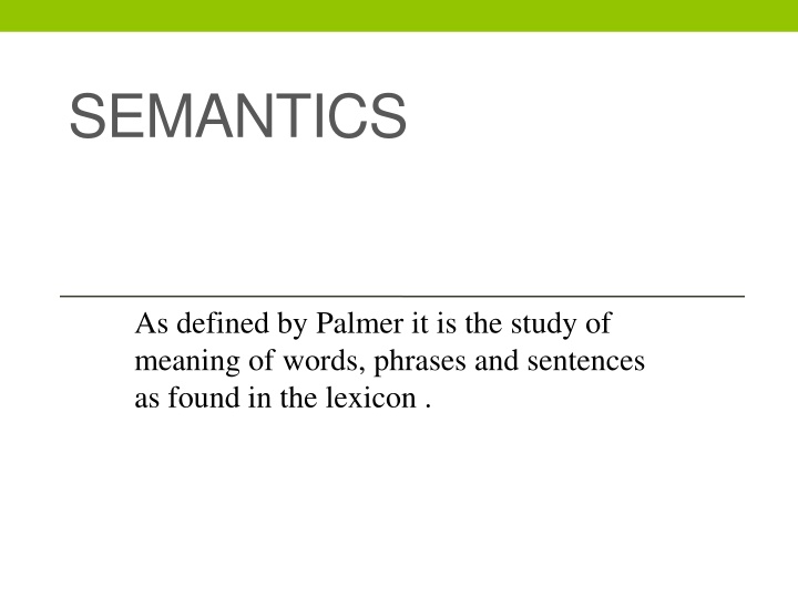 semantics