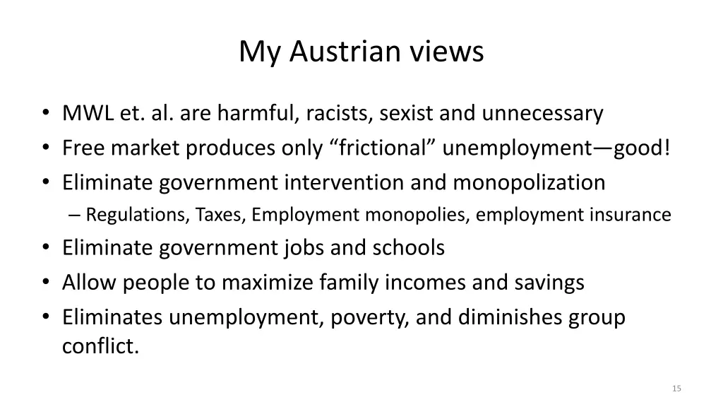 my austrian views