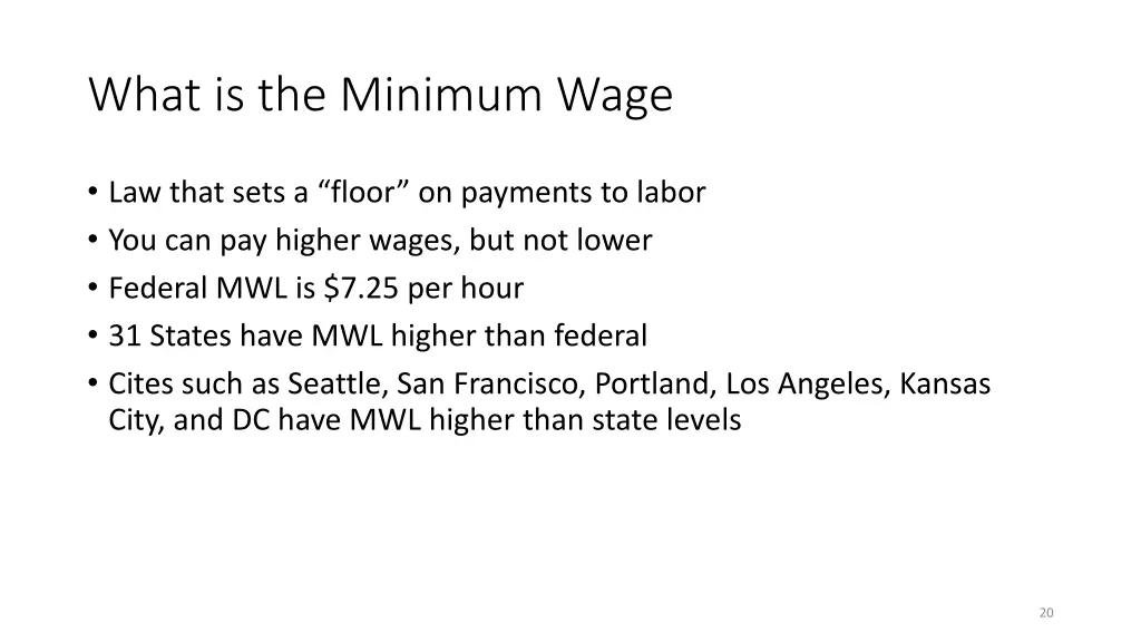 what is the minimum wage