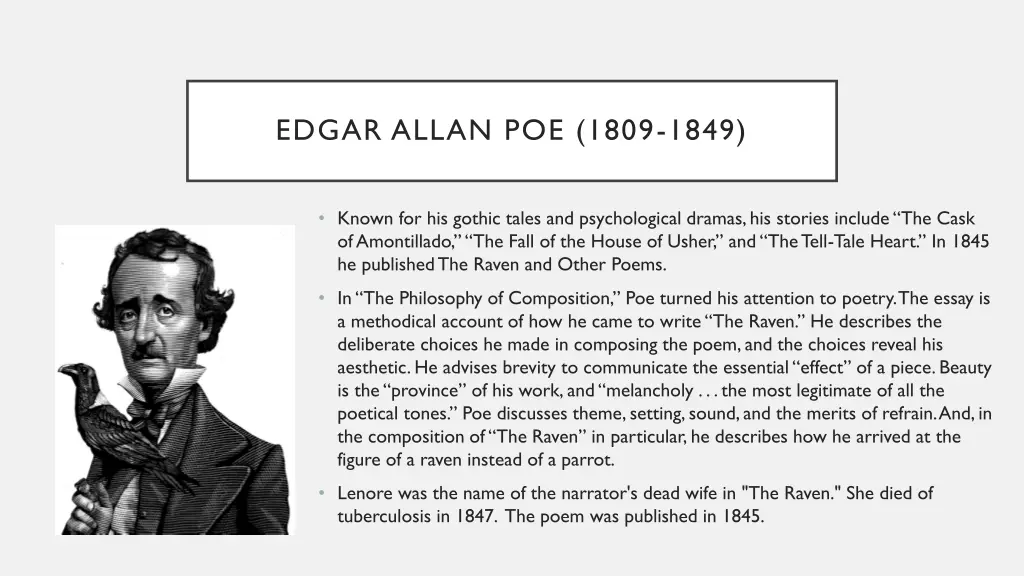 edgar allan poe 1809 1849