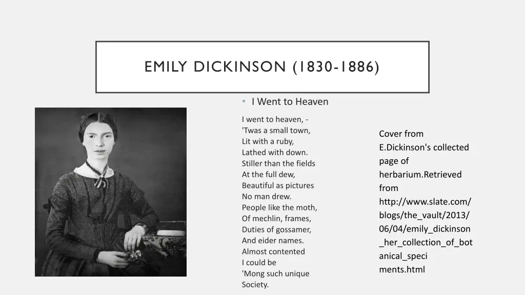 emily dickinson 1830 1886 1