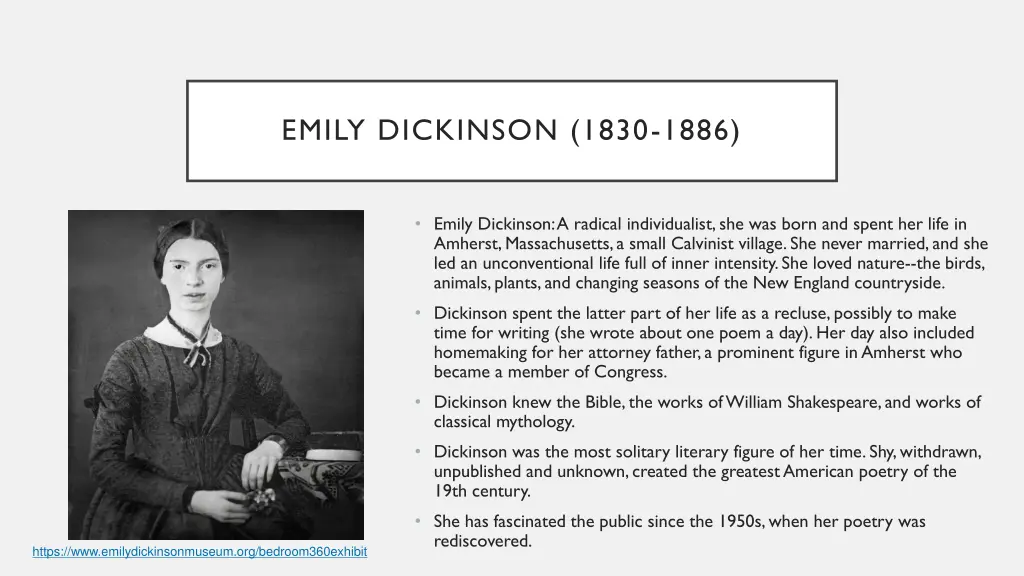 emily dickinson 1830 1886