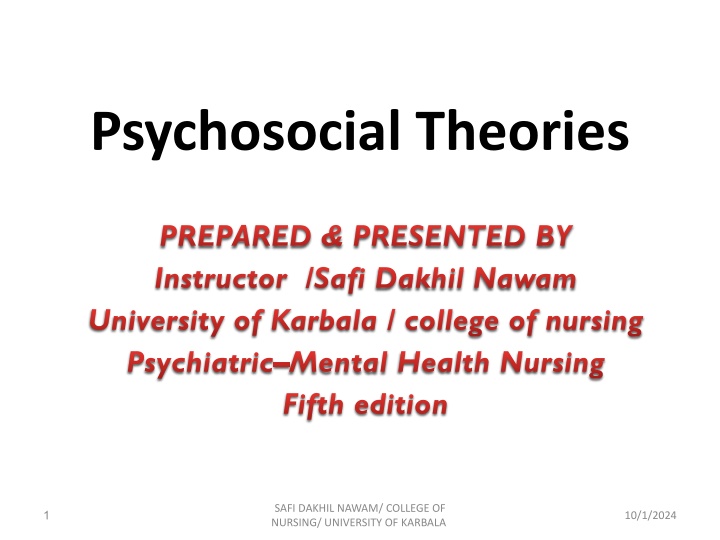 psychosocial theories