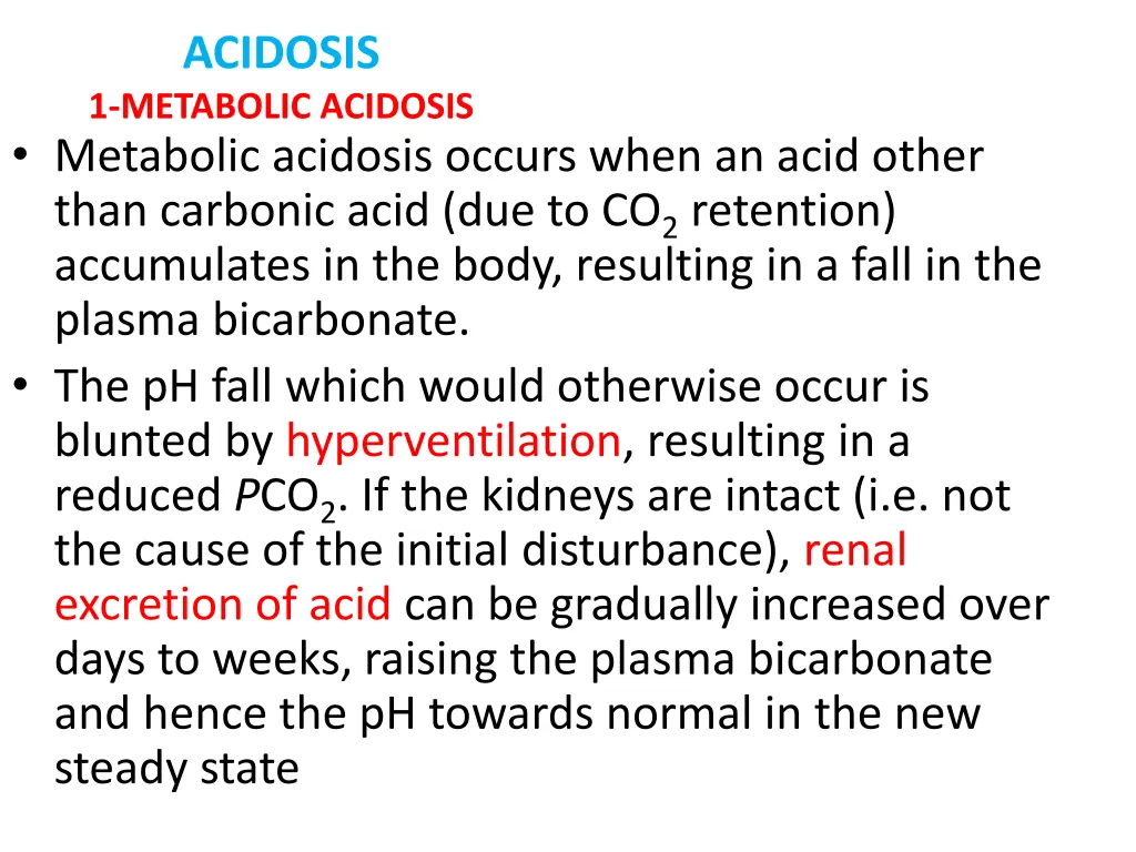 acidosis 1 metabolic acidosis metabolic acidosis