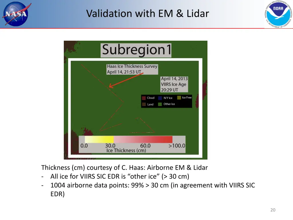 validation with em lidar 1