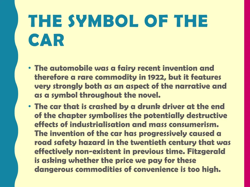 the symbol of the car