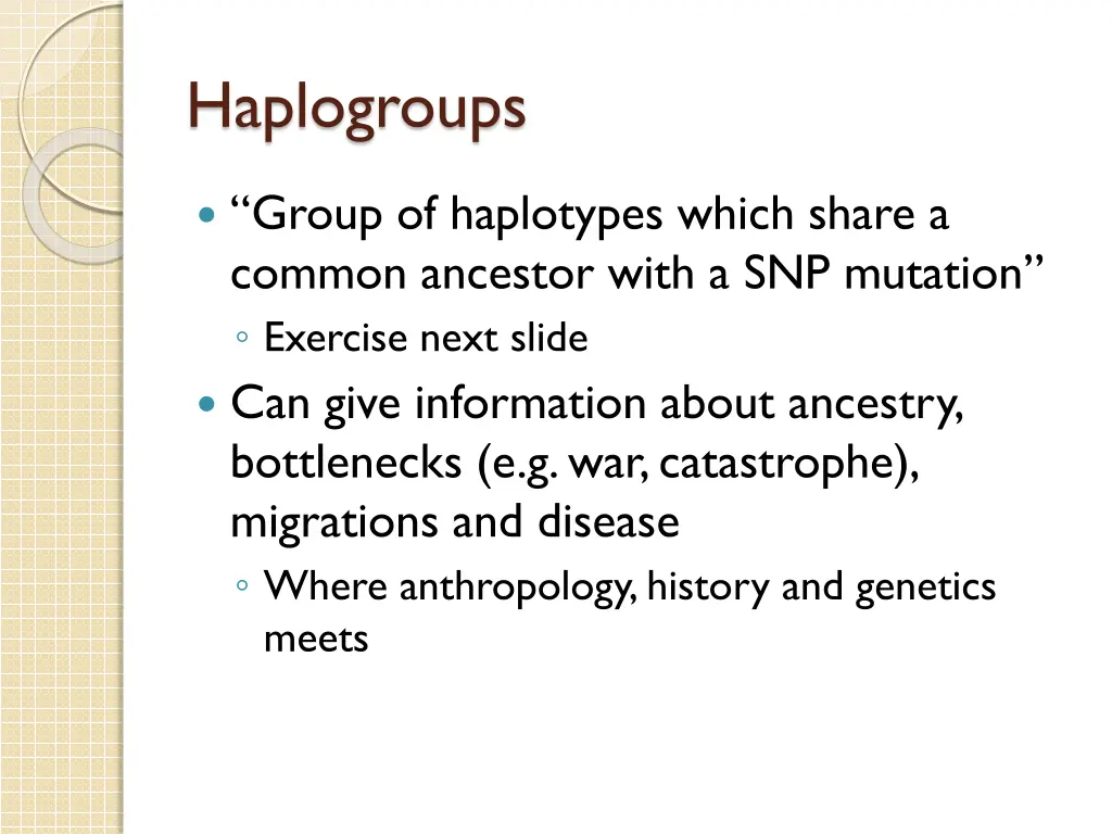 haplogroups