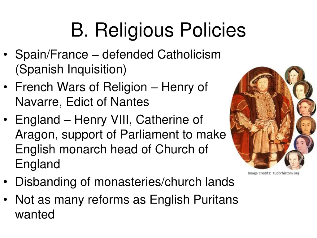 b religious policies spain france defended