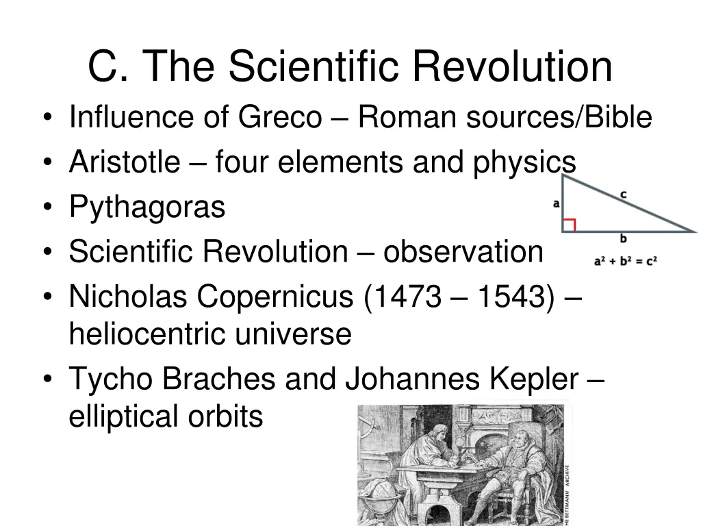 c the scientific revolution influence of greco