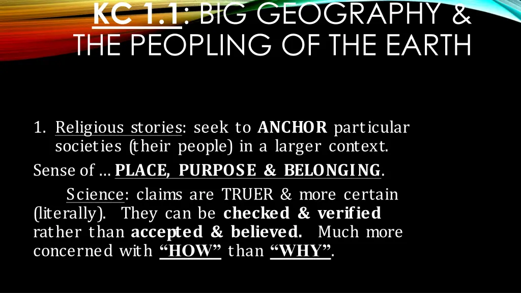 kc 1 1 big geography the peopling of the earth 1