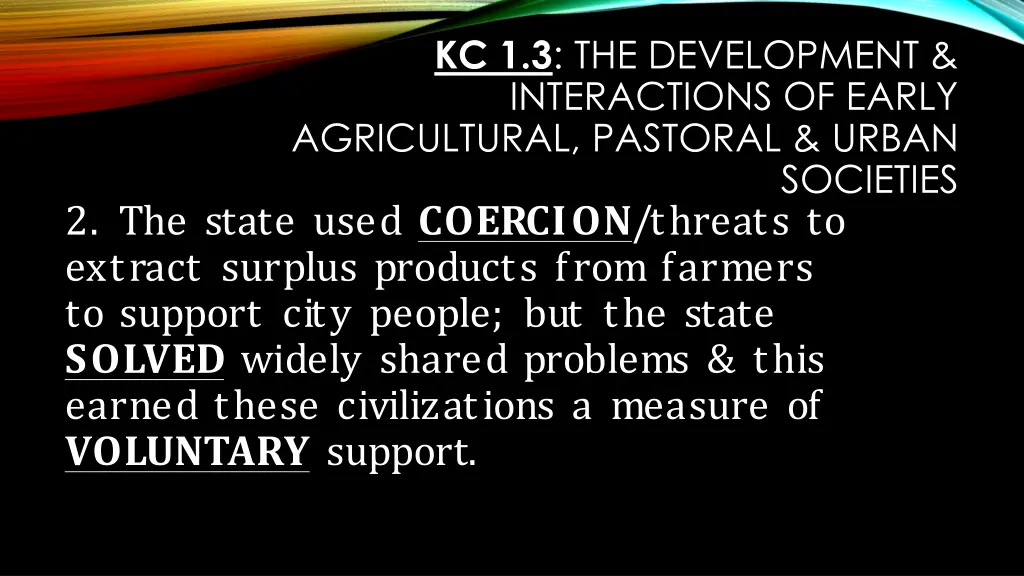 kc 1 3 the development interactions of early 2