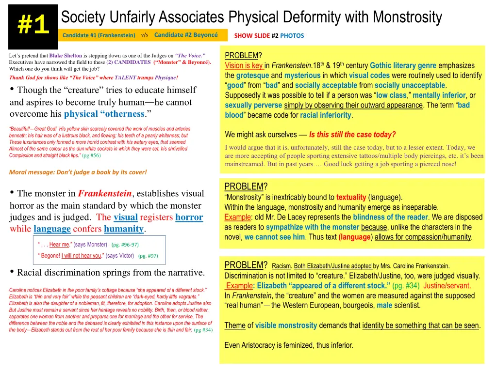 society unfairly associates physical deformity