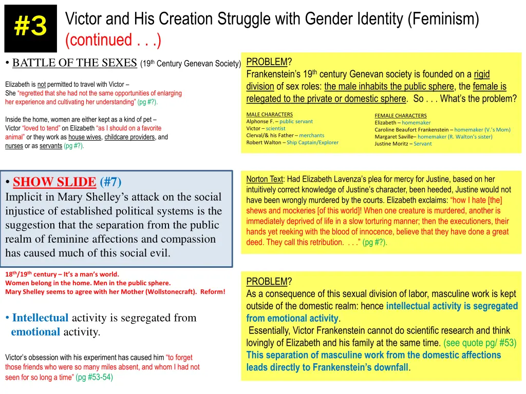 victor and his creation struggle with gender 1