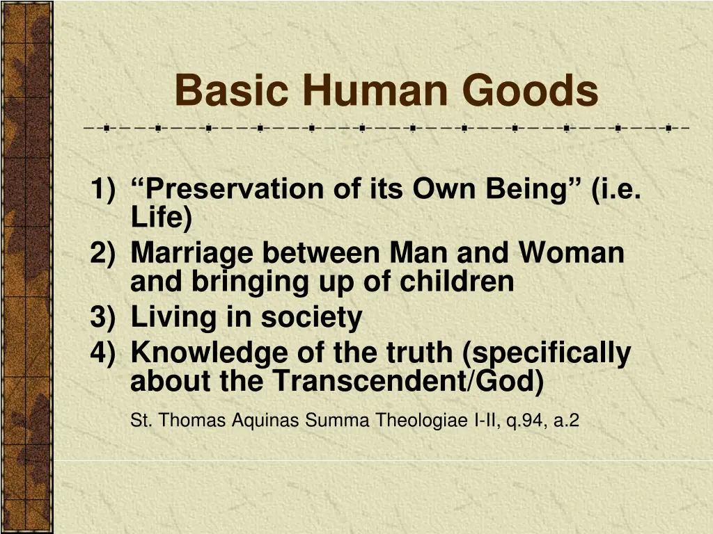 basic human goods