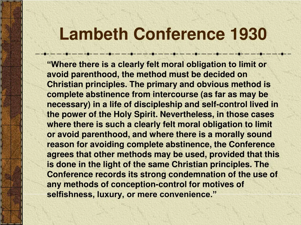 lambeth conference 1930