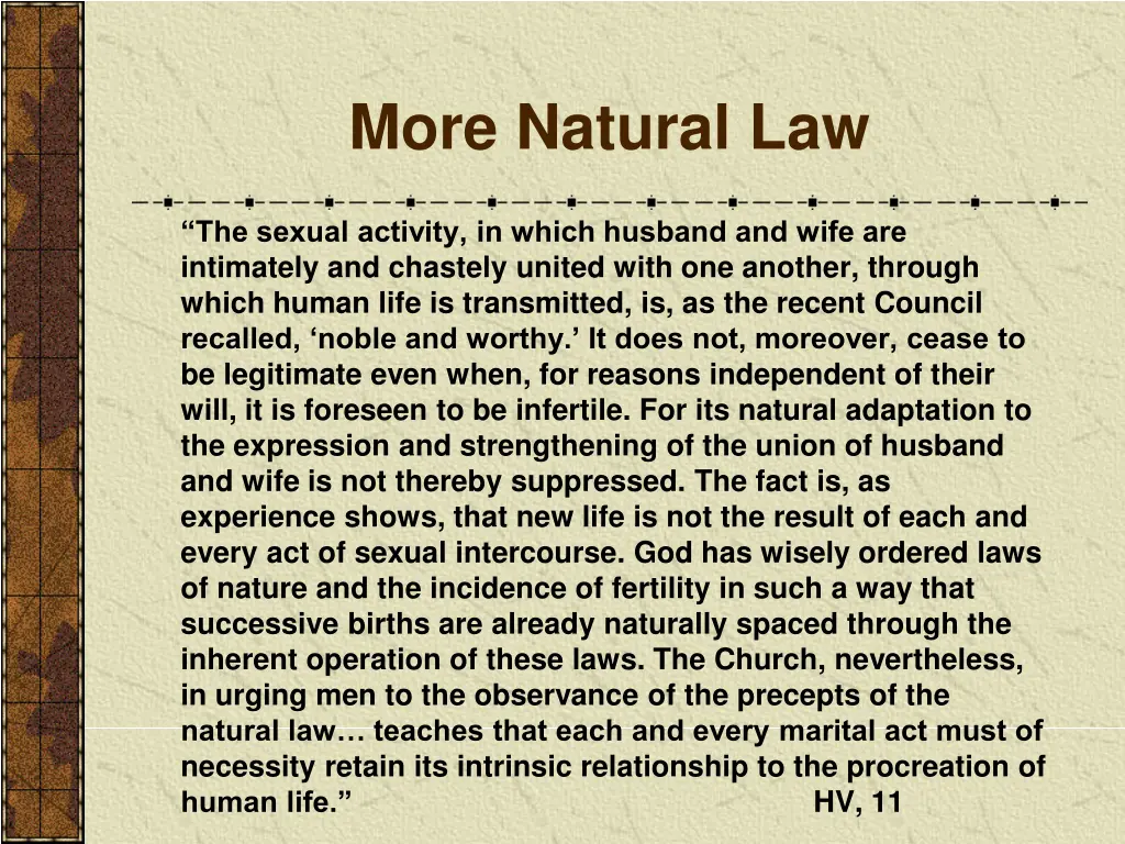 more natural law