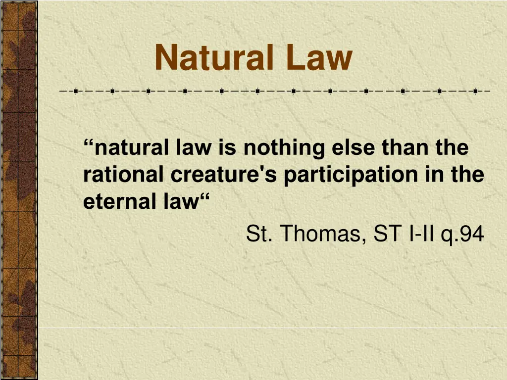 natural law