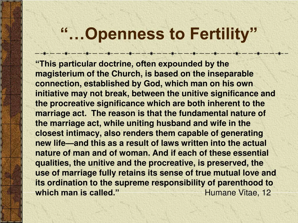 openness to fertility