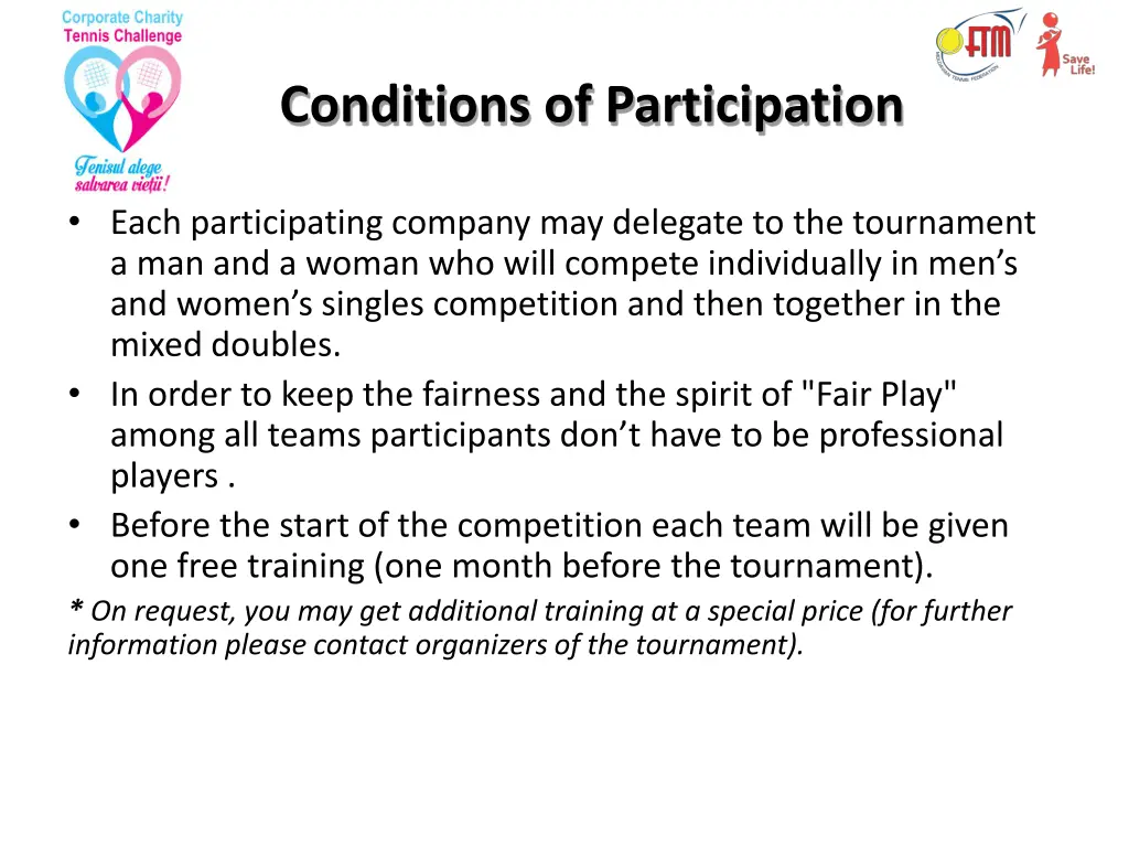 conditions of participation