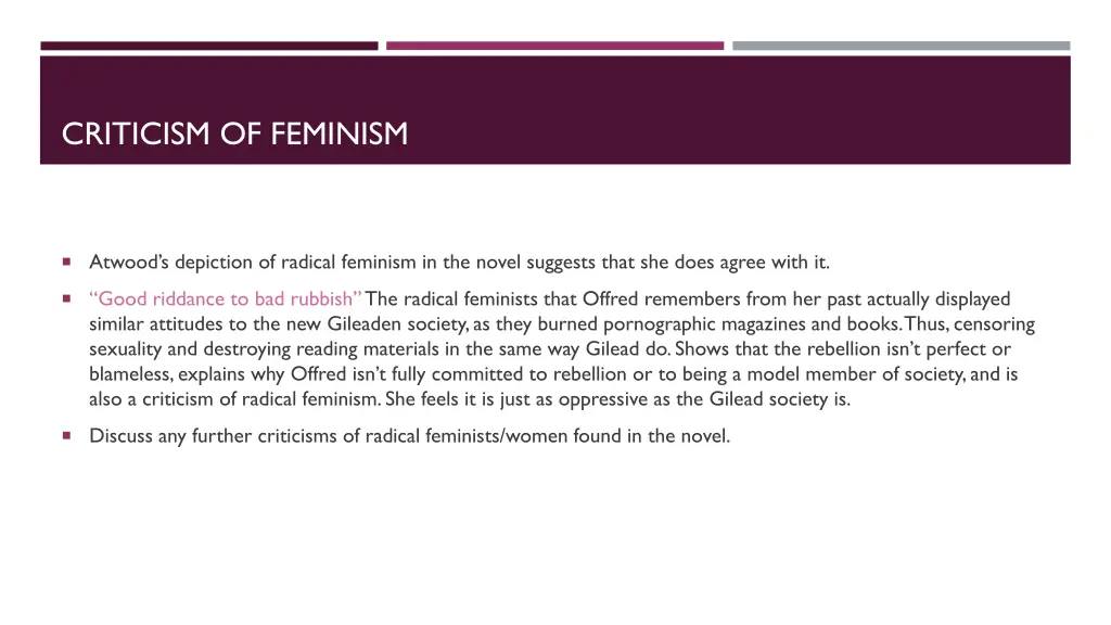 criticism of feminism