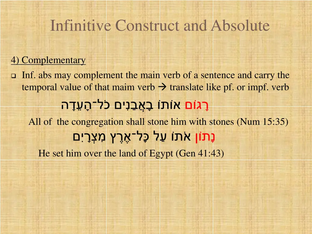 infinitive construct and absolute 23