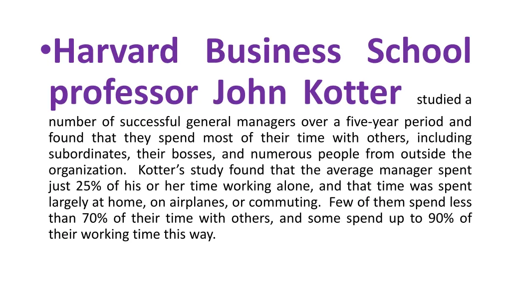 harvard business school professor john kotter